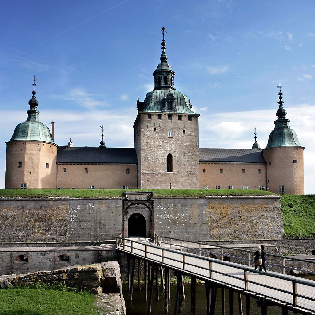 Kalmar slotts vindbrygga från väster